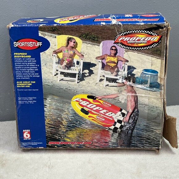 SportsStuff Propedo Bodyboard Sled Tube Water Snow Inflatable New Distressed Box - Picture 5 of 9